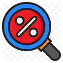 Search Discount Magnifying Glass Icon
