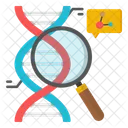 Search Dna Deoxyribonucleic Acid Dna Strand Icon