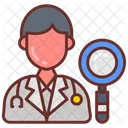 Search Doctor Magnifying Glass Doctor Icon