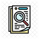 Document Search Magnifying Icon
