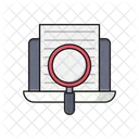 Search Document Laptop Icon