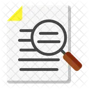 Search Document Analysis Graph Icon