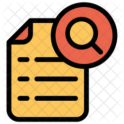 Search Document Icon Of Colored Outline Style Available In Svg Png Eps Ai Icon Fonts