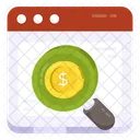 Search Dollar Search Money Financial Research Icon