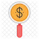 Search Dollar Find Dollar Search Money Icon