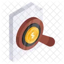 Search Dollar Search Money Financial Research Icon