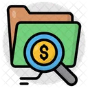 Search Dollar Search Money Financial Research Icon