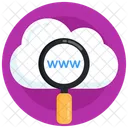 Cloud Search Search Domain Cloud Domain Icon