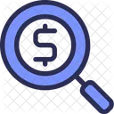 Earning Search Dollar Icon