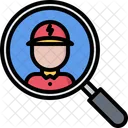 Search Man Electrician Icon