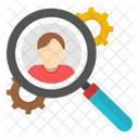 Search Employee Search Candidate Find Employee Icon