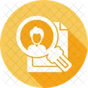 Search Employee Remote Working Recruitment Icon