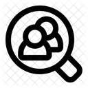 Female Person Search Icon