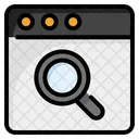 Search Engine Analysis Analytics Icon
