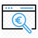 Search Web Euro Icon