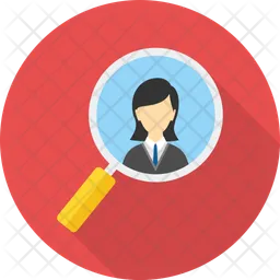 Search female employee  Icon