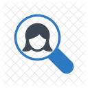 Search Female  Icon