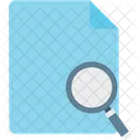 Search File File Scanning Magnifier Icon