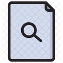 Search File Search Document Magnifier Icon