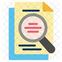 Search File Analyze Inspection Define Overview Document Preview Icon