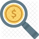 Search Finance Search Money Magnifier Icon