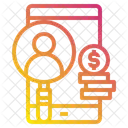 Mobile Money Coins Icon