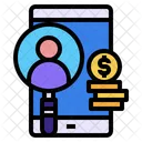 Mobile Money Coins Icon