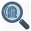 Search Fingerprint Fingerprint Law Icon