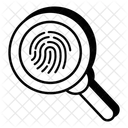 Search Fingerprint Search Thumbprint Fingerprint Analysis 아이콘