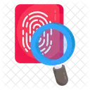 Search Fingerprint Search Thumbprint Fingerprint Analysis Icon