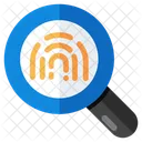 Search Fingerprint Search Thumbprint Fingerprint Analysis Icon