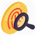 Search Fingerprint Search Thumbprint Fingerprint Analysis 아이콘