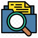 Search Folder Search File Analysis Icon