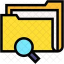 Document Search Magnifying Glass Icon
