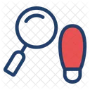 Footprint Search Magnifier Icon