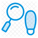 Footprint Search Magnifier Icon