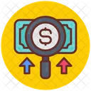 Search For Investment Cash Dollar Icon