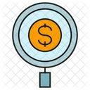 Search For Yield Fund Money Icon