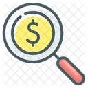 Search Funds Magnifying Glass Magnifier Icon