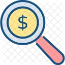 Finance Funds Magnifier Icon