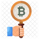Financial Research Bitcoin Research Financial Analysis Icon