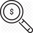 Finance Funds Magnifier Icon