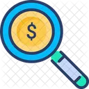 Finance Funds Magnifier Icon