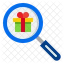 Search Gift Box  Icon
