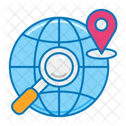 Search Global Location  Icon