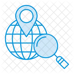 Search global location  Icon
