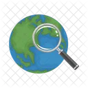 Search Globe Search World Icône