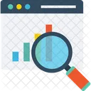 Search Graph Search Analytics Magnifier Icon