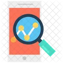 Search Graph Magnifier Online Graph Icon