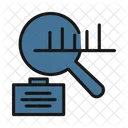 Search Graph Magnifier Magnifying Lens Icon